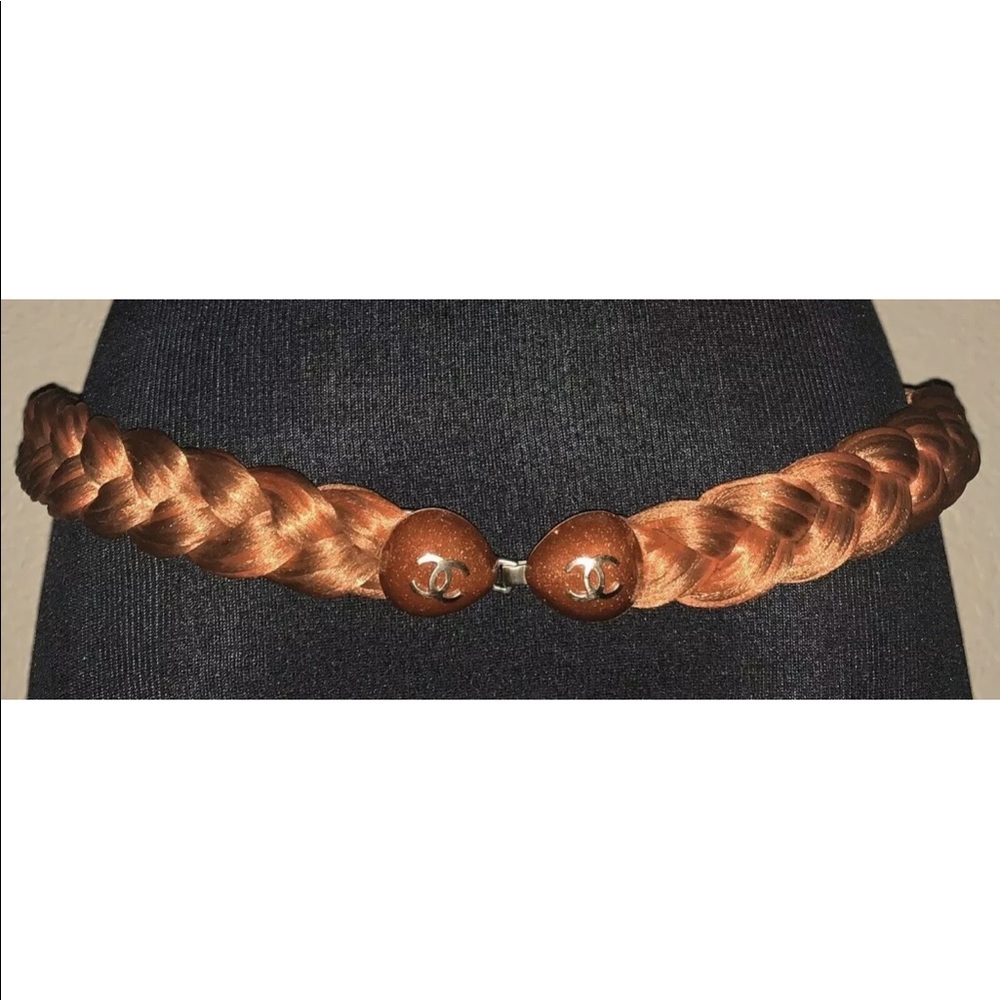 Chanel burnt orange silk belt. Size 30-34 - Picture 9 of 9